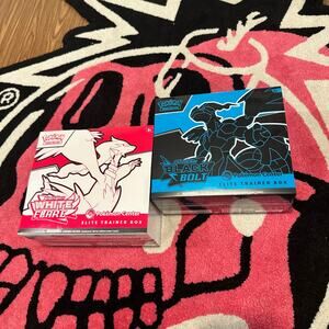 Pokémon Center Black Bolt & White Flare Elite Trainer Box Bundle — As Pictured